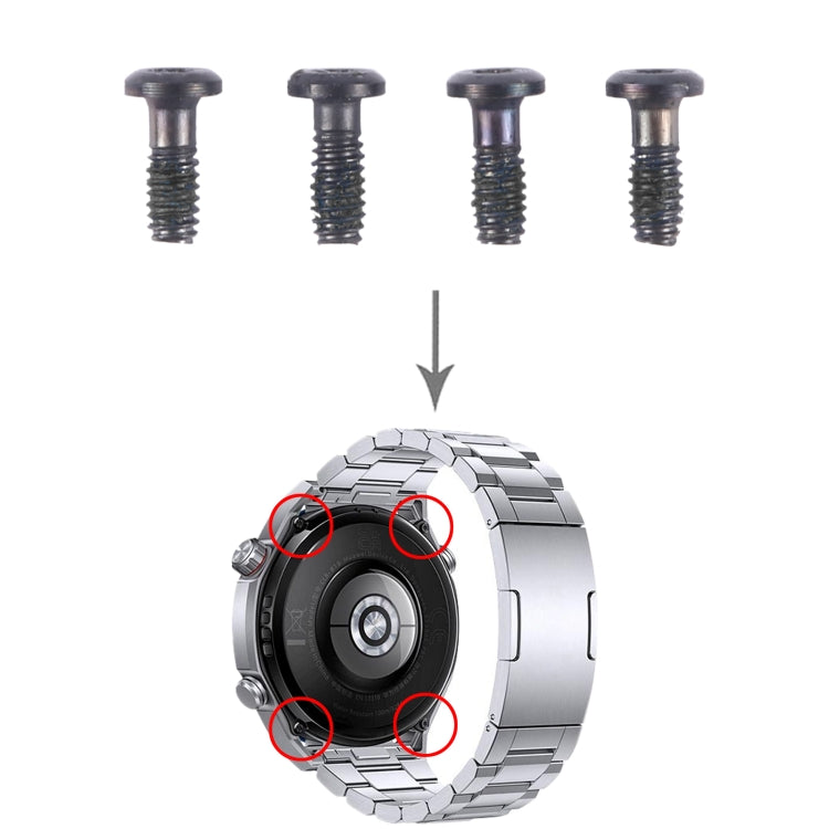 For Huawei Watch Ultimate 4pcs/Set Back Cover Screws - For Huawei by PMC TechLife | Online Shopping South Africa | PMC TechLife | Buy Now Pay Later Mobicred