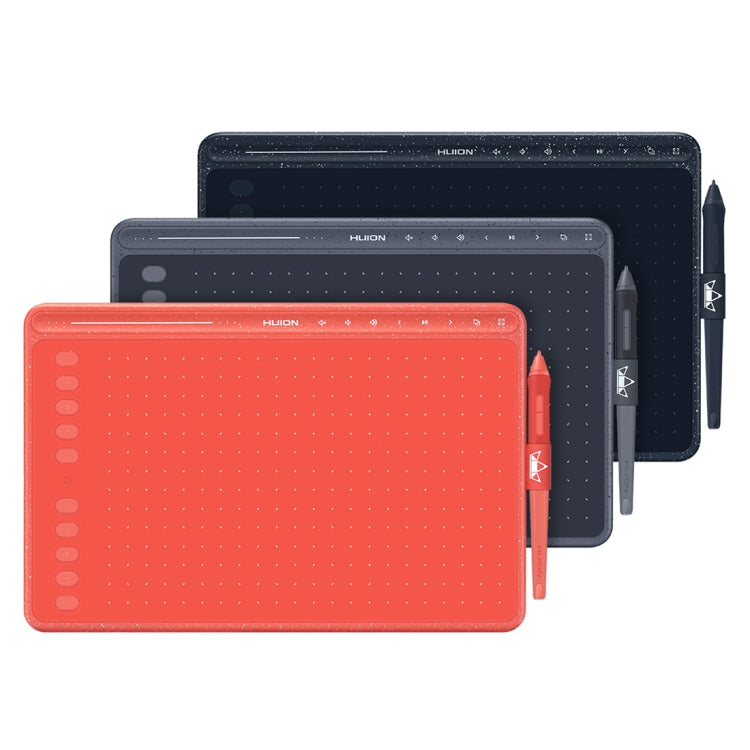 HUION HS611 5080 LPI Touch Strip Art Drawing Tablet for Fun, with Battery-free Pen & Pen Holder (Red) - free shipping - PMC TechLife - Order now!
