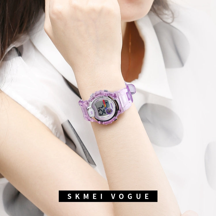 SKMEI 1450 Women Transparent Digital Watch 50m Waterproof Sports Watch with LED Light(Black) - free shipping - PMC TechLife - Order now!