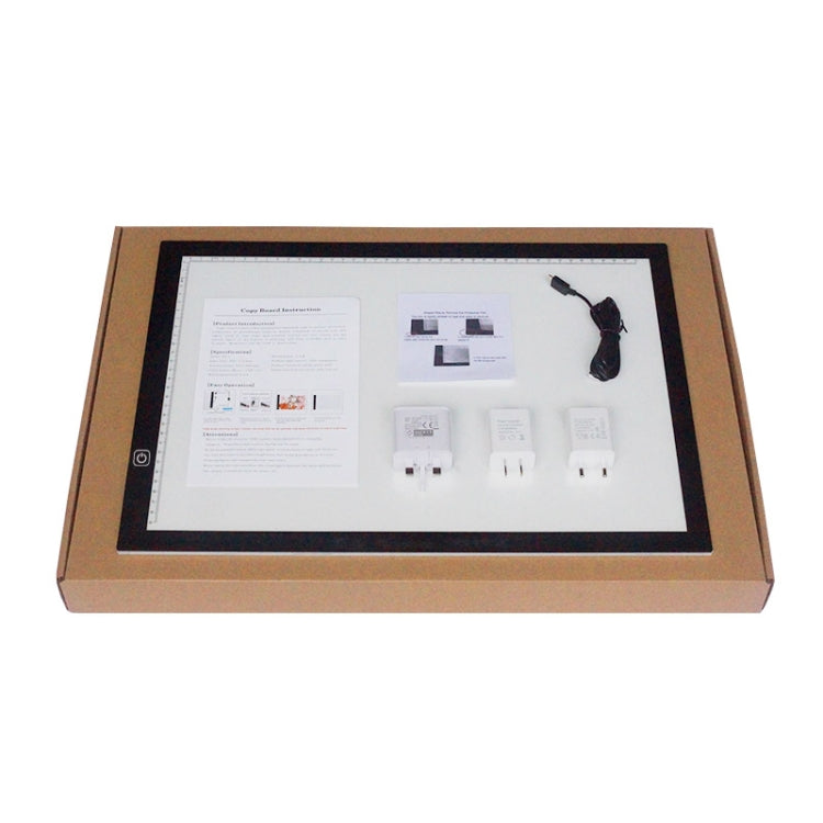 8W 5V LED USB Stepless Dimming A3 Acrylic Scale Copy Boards Anime Sketch Drawing Sketchpad with USB Cable & Power Adapter - free shipping - PMC Jewellery - Order now!