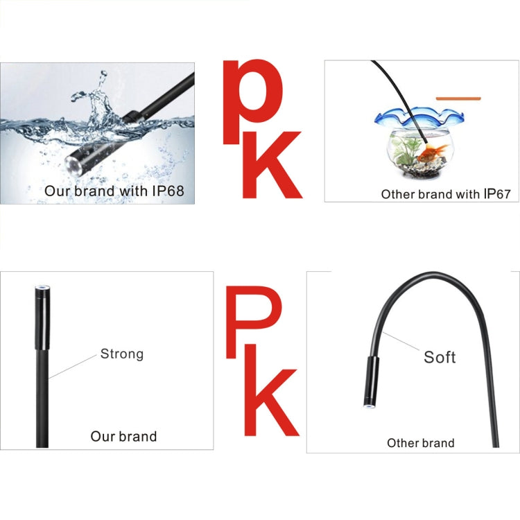 YPC110 8mm 2.0MP HD Camera WiFi Endoscope Snake Tube Inspection Camera with 8 LED, Waterproof IP68, Lens Diameter: 8mm, Length: 3.5m, Soft Line - by PMC Jewellery | Online Shopping South Africa | PMC Jewellery | Buy Now Pay Later Mobicred