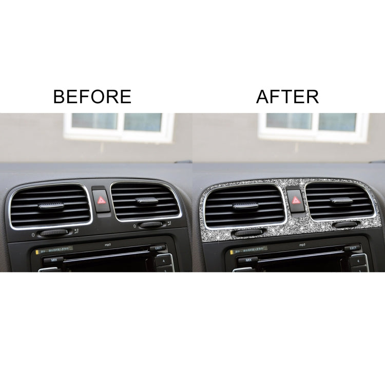 Car Middle Air Outlet Diamond Decoration Cover Sticker for Volkswagen Golf 6 2008-2012, Left and Right Drive - Car Interior Mouldings by PMC TechLife | Online Shopping South Africa | PMC TechLife | Buy Now Pay Later Mobicred