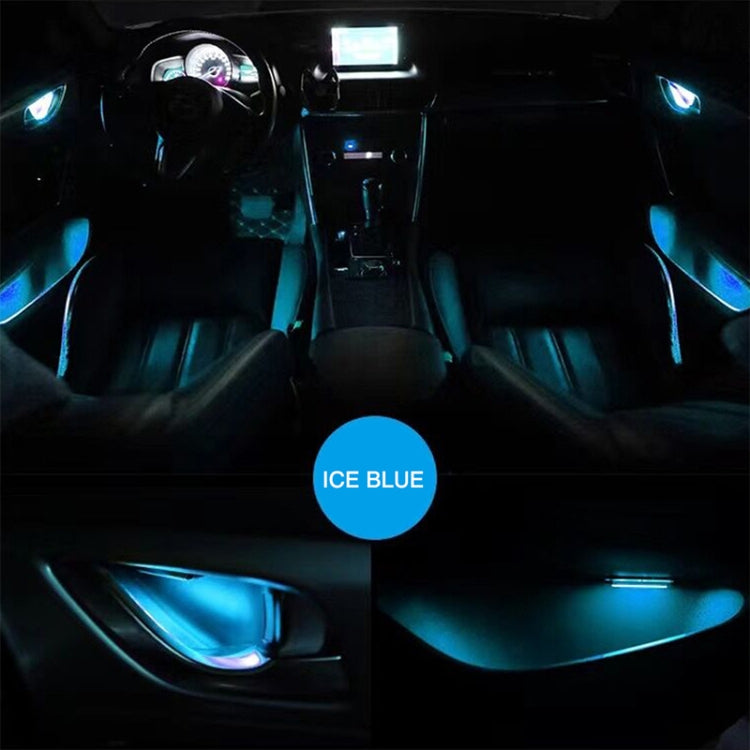 Car 4 in 1 LED Ambient Light Door Decorative Light (Pink Light) - Door Lights by PMC TechLife | Online Shopping South Africa | PMC TechLife | Buy Now Pay Later Mobicred