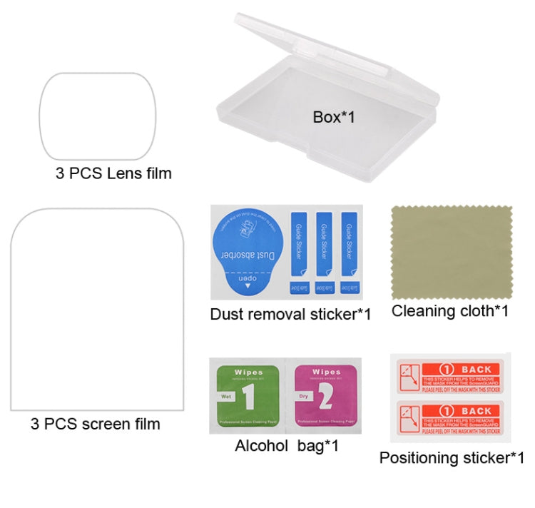 6 PCS Lens Protector + Screen Tempered Glass Film for DJI OSMO Pocket Gimbal - Protective Film & Stickers by PMC TechLife | Online Shopping South Africa | PMC TechLife | Buy Now Pay Later Mobicred