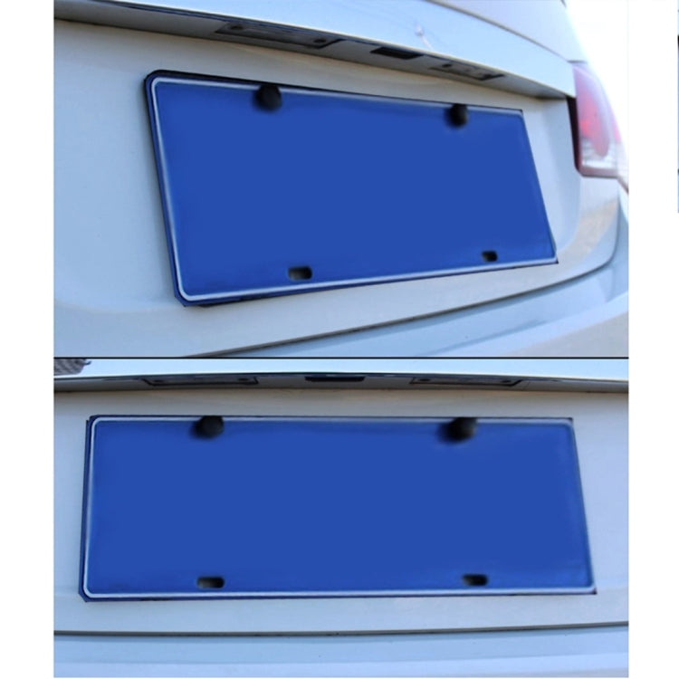 2 PCS Car License Plate Frames Car Styling License Plate Frame Magnesium Alloy Universal License Plate Holder Car Accessories(Silver) - License Plate Covers & Frames by PMC TechLife | Online Shopping South Africa | PMC TechLife | Buy Now Pay Later Mobicred