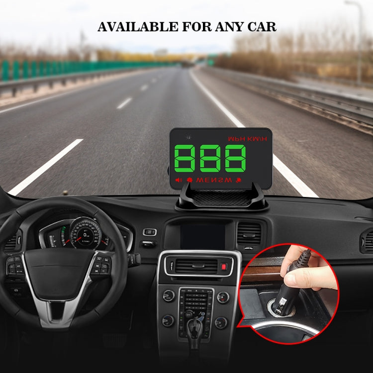 Geyiren A5 HUD 3.5 inch Car Head Up Display with GPS System, Two Mode Display, Light Sensors, KM/h MPH Speed, Compass, Speed Alarm (Green Light) - Head Up Display System by PMC TechLife | Online Shopping South Africa | PMC TechLife | Buy Now Pay Later Mobicred