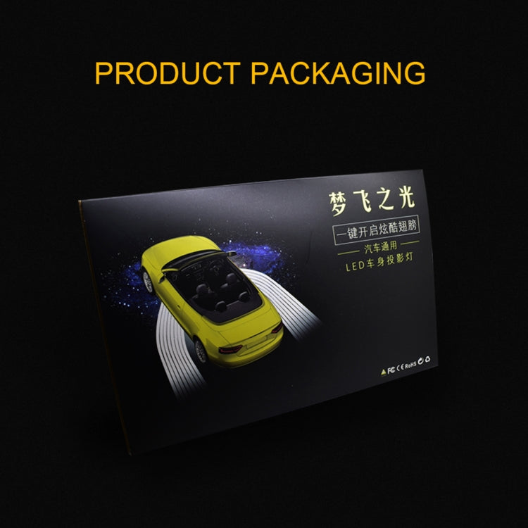 2 PCS DC 8-36V Ghost Shadow Courtesy Angel Wings Projection Lamp Car Door LED Welcome Lights(Red Light) - Decorative Lights by PMC TechLife | Online Shopping South Africa | PMC TechLife | Buy Now Pay Later Mobicred