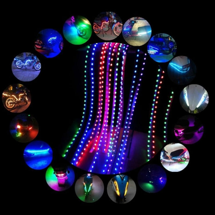 5 PCS 45 LED 3528 SMD Waterproof Flexible Car Strip Light for Car Decoration, DC 12V, Length: 90cm(Red Light) - Decorative Lights by PMC TechLife | Online Shopping South Africa | PMC TechLife | Buy Now Pay Later Mobicred
