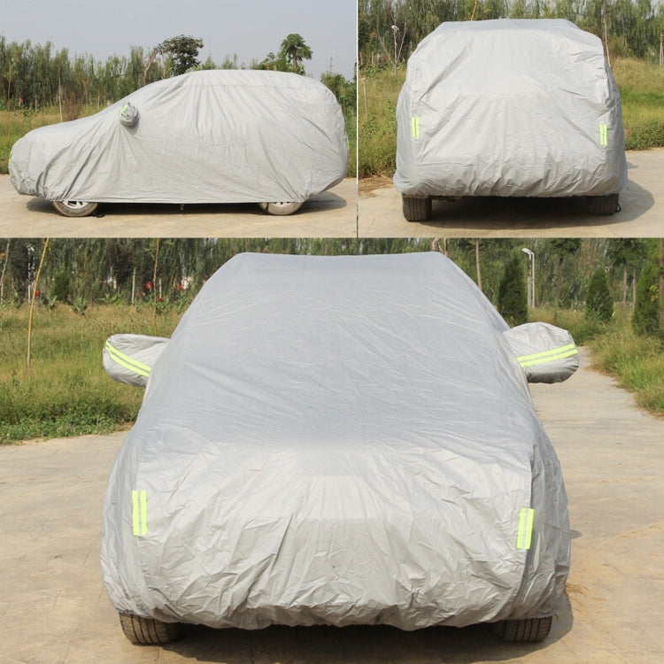 Oxford Cloth Anti-Dust Waterproof Sunproof Flame Retardant Breathable Indoor Outdoor Full Car Cover Sun UV Snow Dust Resistant Protection SUV Car Cover with Warning Strips, Fits Cars up to 4.7m(183 inch) in Length - PE Material by PMC TechLife | Online Shopping South Africa | PMC TechLife | Buy Now Pay Later Mobicred
