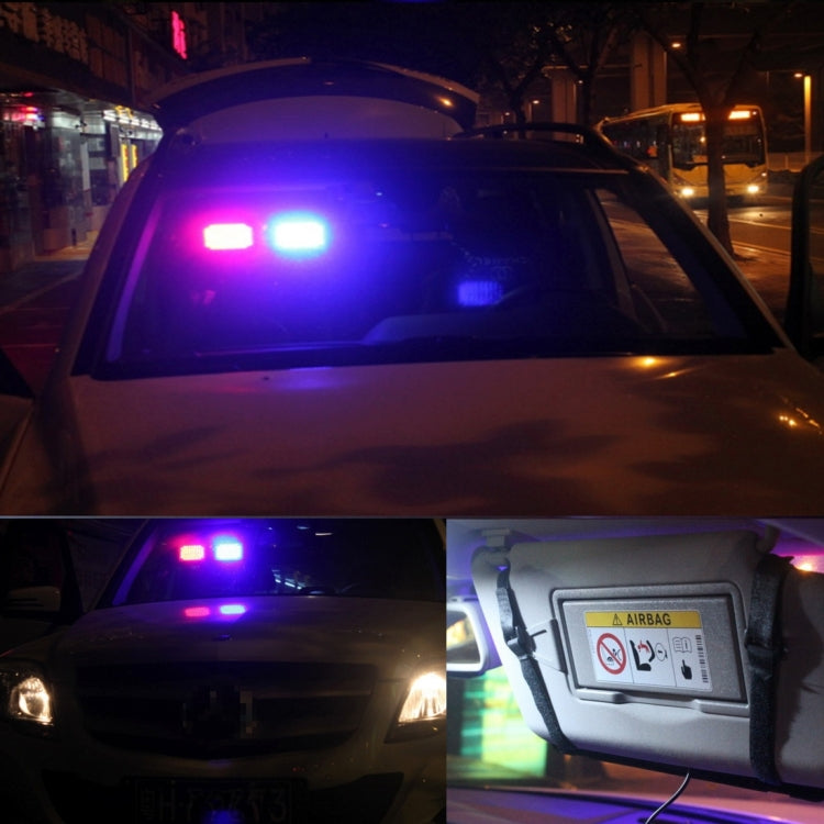 High qulaity DC 12V,9W LED Waterproof Car Sunshade Yellow Light Warning Lights Strobe Emergency Lights Flashing Light with 12 Kinds Flash Patterns - Warning Lights by PMC TechLife | Online Shopping South Africa | PMC TechLife | Buy Now Pay Later Mobicred