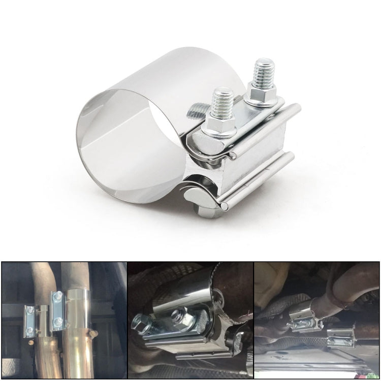 4 inch Car Turbo Exhaust Downpipe Stainless Steel Lap Joint Band Clamp - Booster Cable & Clip by PMC TechLife | Online Shopping South Africa | PMC TechLife | Buy Now Pay Later Mobicred