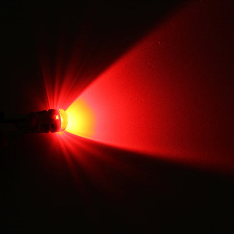 10 PCS T10 1W 50LM Car Clearance Light with SMD-3030 Lamp, DC 12V(Red Light) - Clearance Lights by PMC TechLife | Online Shopping South Africa | PMC TechLife | Buy Now Pay Later Mobicred