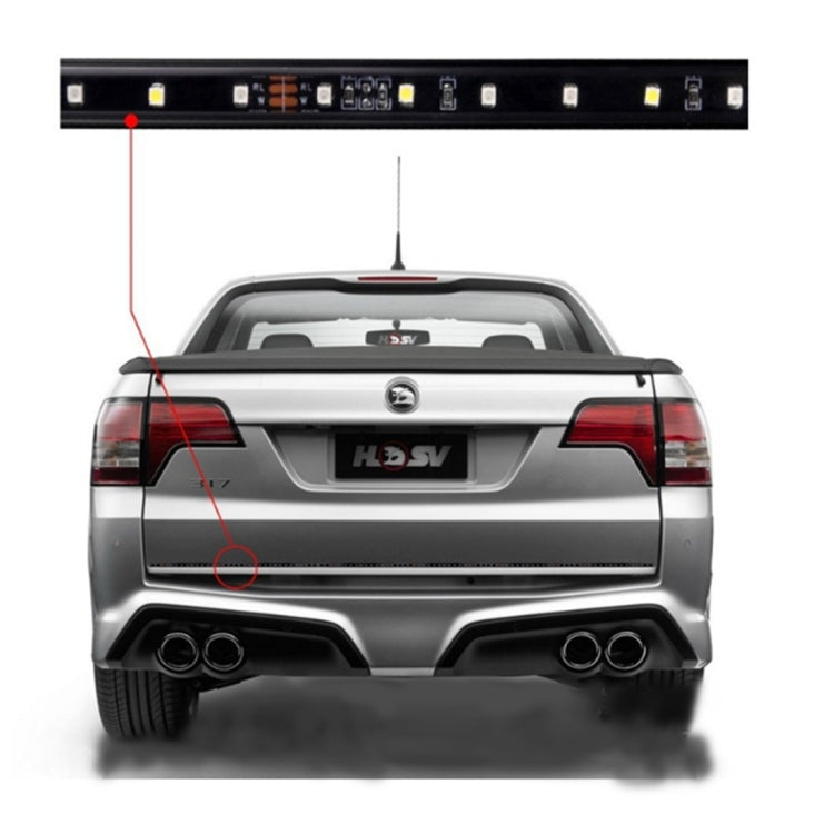 1.5m Pickup Truck 5W White DRL Light + Red Brake Light with 80 SMD-2835-LED Lamps, DC 12-24V - Brake Lights by PMC TechLife | Online Shopping South Africa | PMC TechLife | Buy Now Pay Later Mobicred