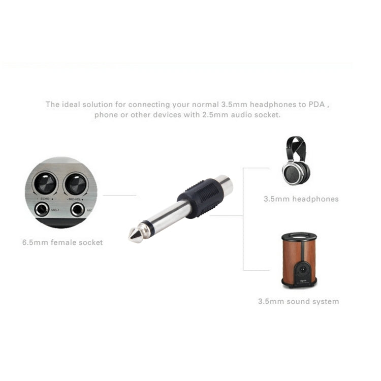 6.35mm to RCA Male to Female Plug Stereo Audio Adapter - Audio Adapter by PMc TechLife | Online Shopping South Africa | PMc TechLife | Buy Now Pay Later Mobicred