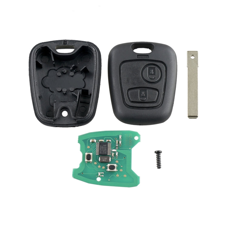 For PEUGEOT 206 / 307 2 Buttons Intelligent Remote Control Car Key with Integrated Chip & Battery, without Grooved, Frequency: 433MHz - Remote Car Key by PMC TechLife | Online Shopping South Africa | PMC TechLife | Buy Now Pay Later Mobicred