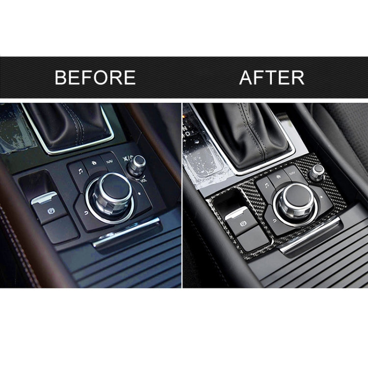 Car Carbon Fiber Left Drive Multimedia Frame B Decorative Sticker for Mazda Axela 2017-2018 - free shipping - PMC TechLife - Order now!