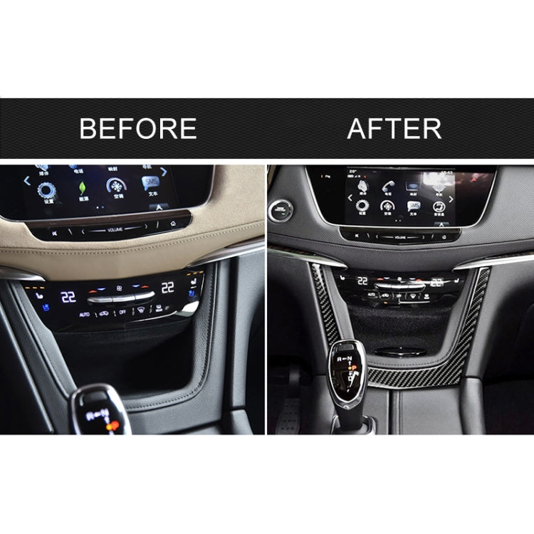 Car Carbon Fiber Central Control U Shape Frame Decorative Sticker for Cadillac XT5 2016-2017 - Car Interior Mouldings by PMC TechLife | Online Shopping South Africa | PMC TechLife | Buy Now Pay Later Mobicred