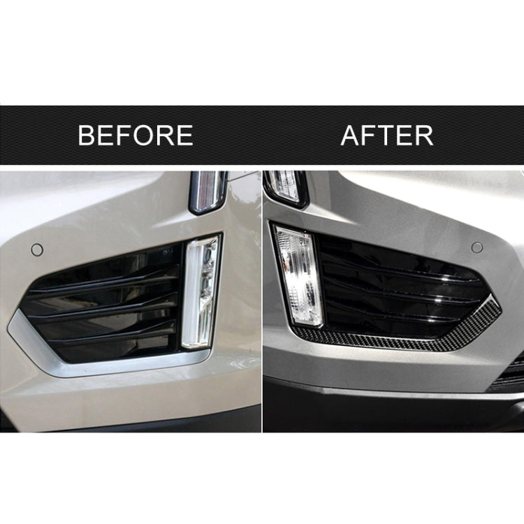 Car Carbon Fiber Front Fog Light Decorative Stripe for Cadillac XT5 2016-2017, Left Drive - Car Interior Mouldings by PMC TechLife | Online Shopping South Africa | PMC TechLife | Buy Now Pay Later Mobicred