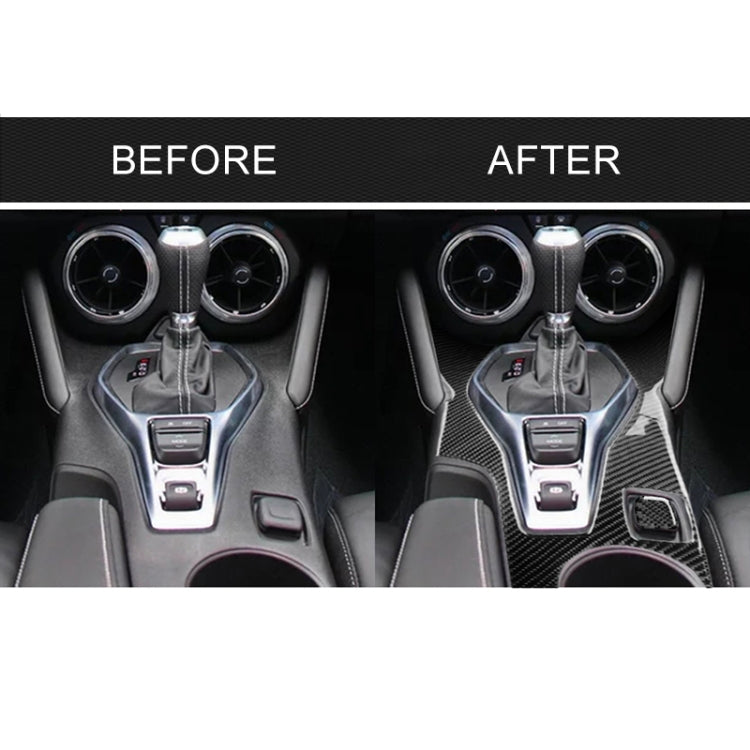 2 in 1 Car Carbon Fiber Central Control Gear Outer Frame Decorative Sticker for Chevrolet Camaro 2017-2019 - Car Interior Mouldings by PMC TechLife | Online Shopping South Africa | PMC TechLife | Buy Now Pay Later Mobicred