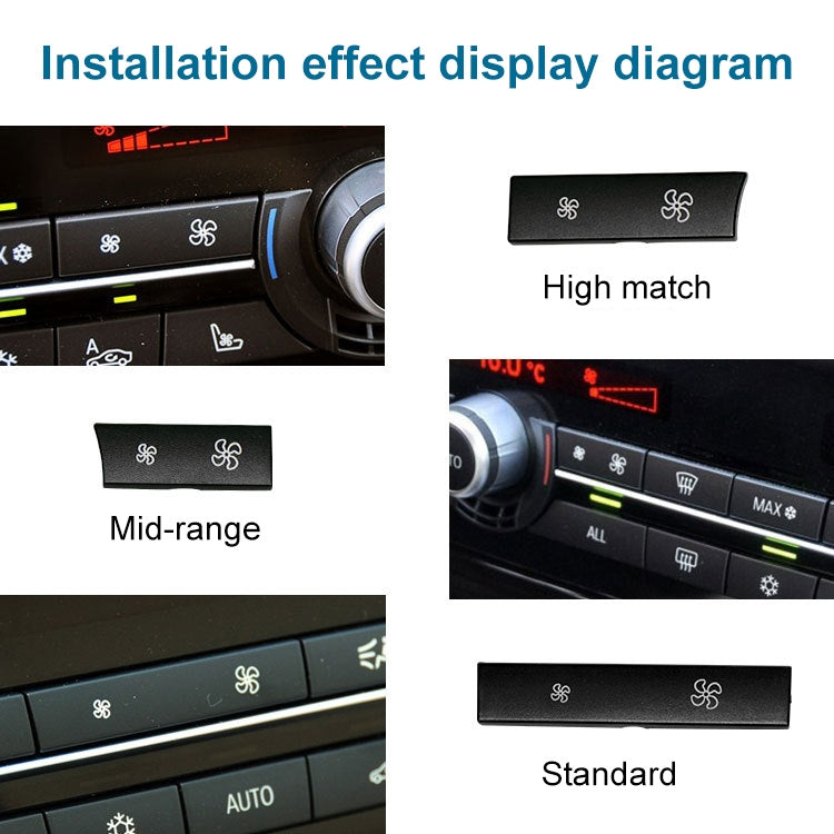 Car Wind Power Switch Air Conditioning Air Volume Button for BMW 5 Series 2011-2017 / 7 Series 2009-2015, Right High Configuration - Car Switches by PMC TechLife | Online Shopping South Africa | PMC TechLife | Buy Now Pay Later Mobicred