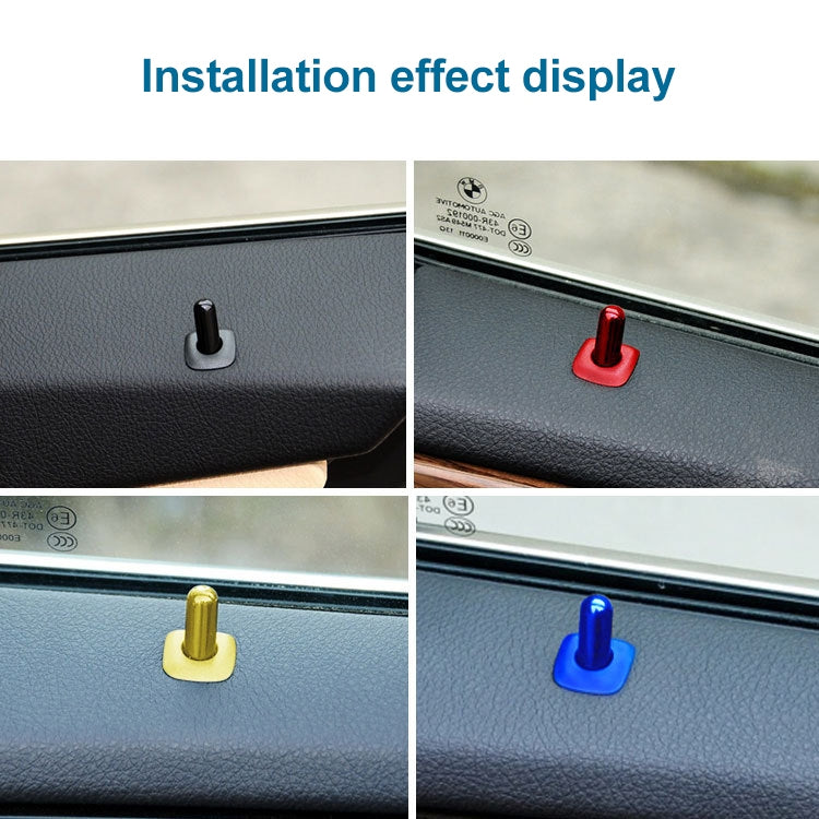 4 in 1 Car Door Latch Pin Door Screw Knob Cap Cover Trim for BMW F10, Left Driving (Silver) - Others by PMC TechLife | Online Shopping South Africa | PMC TechLife | Buy Now Pay Later Mobicred