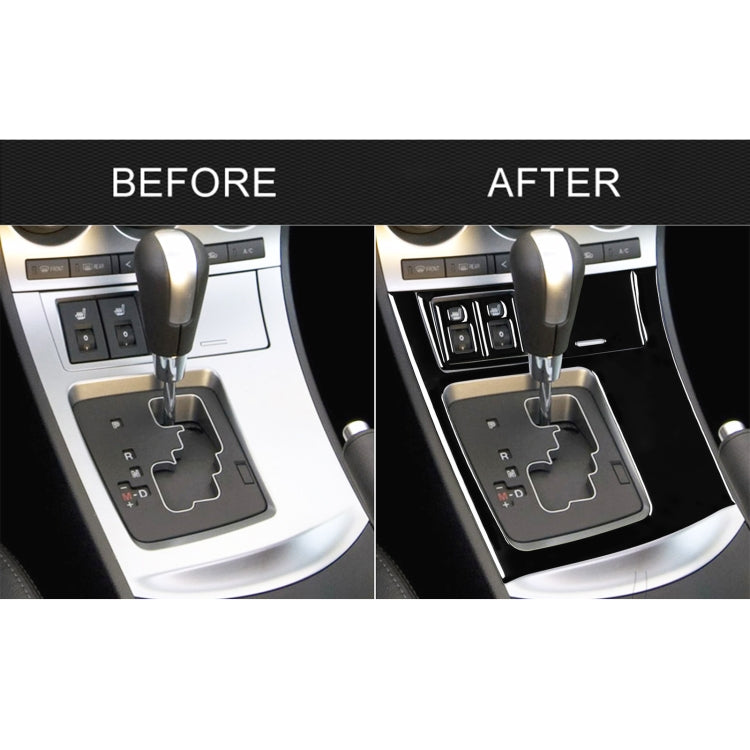 For Mazda 3 Axela 2010-2013 5 in 1 Car Gear Frame Set B Decorative Sticker, Left Drive - Car Interior Mouldings by PMC TechLife | Online Shopping South Africa | PMC TechLife | Buy Now Pay Later Mobicred