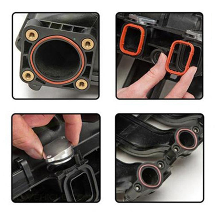 4x33mm Car Swirl Flap Air Intake Aluminum Gasket Remove Repair Kit(Black) - Engine Fittings by PMC TechLife | Online Shopping South Africa | PMC TechLife | Buy Now Pay Later Mobicred