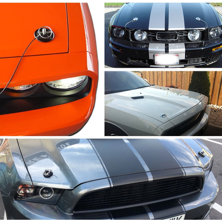 XH-6041 Car Universal Modified Aluminum Alloy Engine Hood Lock Cover(Black) - Locks & Hasps by PMC TechLife | Online Shopping South Africa | PMC TechLife | Buy Now Pay Later Mobicred