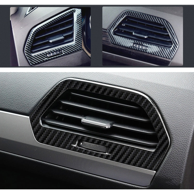 Car Carbon Fiber Central Control Side Air Outlet Frame Decorative Sticker for Volkswagen Tiguan L - Car Interior Mouldings by PMC TechLife | Online Shopping South Africa | PMC TechLife | Buy Now Pay Later Mobicred