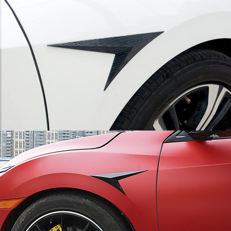 Modified Fender Side Wing Sticker Blade Side Shark Gill Car Body Decorative Sticker for Honda 10th Generation Civic, Carbon Fiber - Decorative Sticker by PMC Jewellery | Online Shopping South Africa | PMC Jewellery | Buy Now Pay Later Mobicred