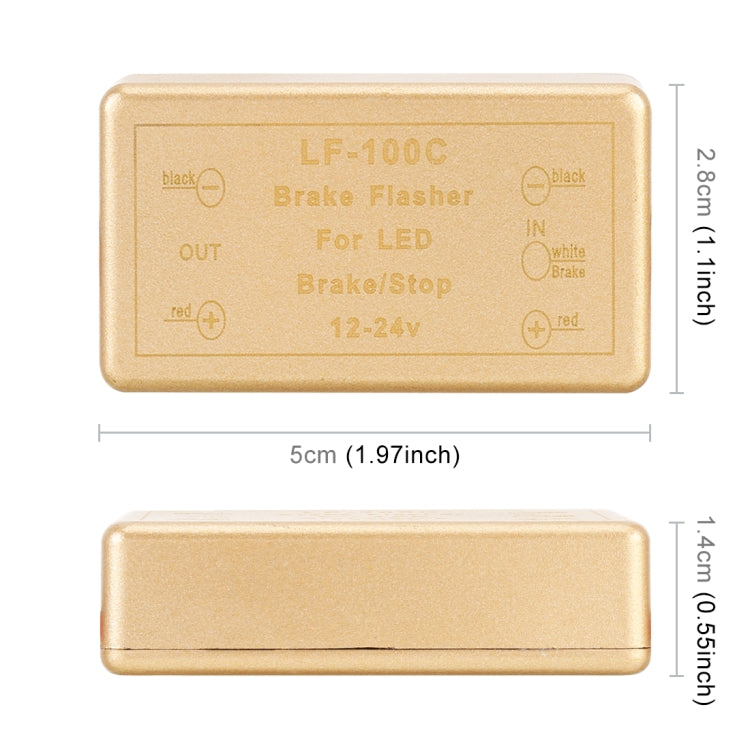 2 PCS LF-100C Car Brake Light Strobe - Car Light Accessories by PMC TechLife | Online Shopping South Africa | PMC TechLife | Buy Now Pay Later Mobicred