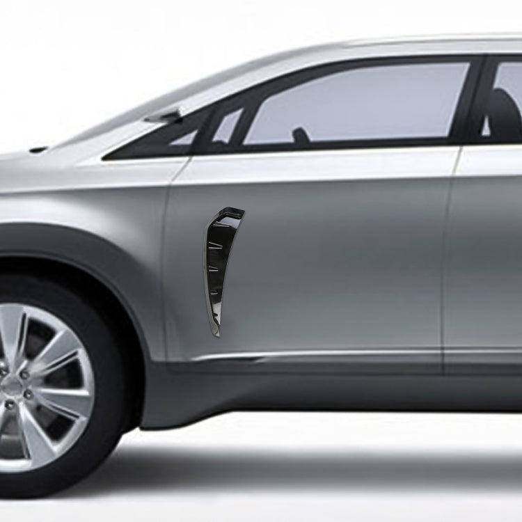 2 PCS Car Soft Silicone Decorative Sticker Outside Sticker, Bright Black - Decorative Sticker by PMC TechLife | Online Shopping South Africa | PMC TechLife | Buy Now Pay Later Mobicred