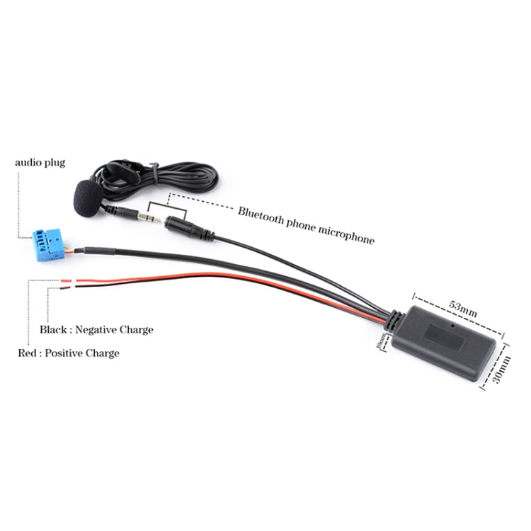 Car AUX Bluetooth Music Audio Cable + MIC for Alpine KCA-121B 9887/105/117/9855/305S - DIY Cables by PMC TechLife | Online Shopping South Africa | PMC TechLife