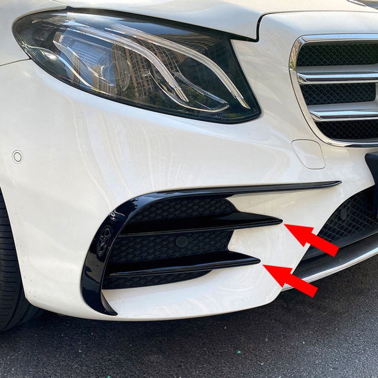Car Front Bumper AMG Air Inlet Grille Decoration Sticker Strip for Mercedes-Benz E Class W213 2016-2020/E200/E260/E300 (Black) - Decorative Strip by PMC TechLife | Online Shopping South Africa | PMC TechLife | Buy Now Pay Later Mobicred
