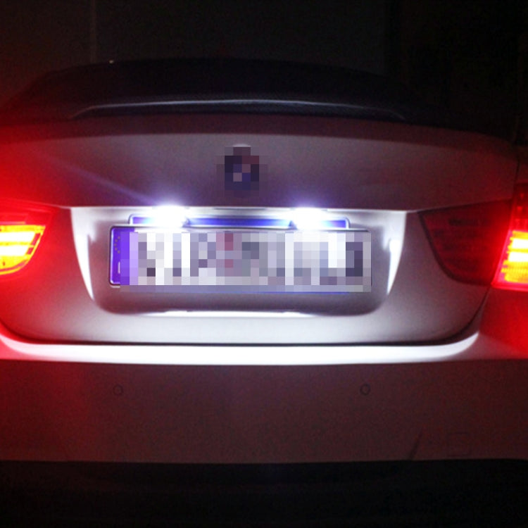 1 Pair DC12V 0.4W 3LEDs SMD-5630 Car / Motorcycle License Plate Light, Cable Length: 27cm (Blue Light) - License Plate Lights by PMC TechLife | Online Shopping South Africa | PMC TechLife | Buy Now Pay Later Mobicred