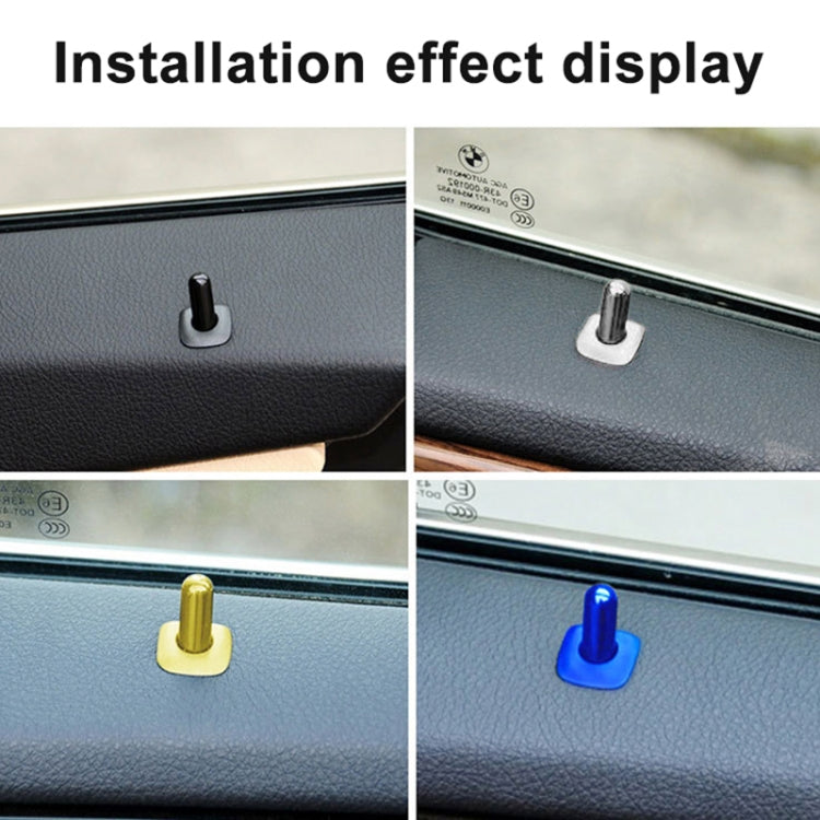 For BMW 5 Series 2011-2017 4 in 1 Car Interior Door Window Trim Panel Locking Knob Button Cover 5142 9171 769 (Blue) - Booster Cable & Clip by PMC TechLife | Online Shopping South Africa | PMC TechLife | Buy Now Pay Later Mobicred