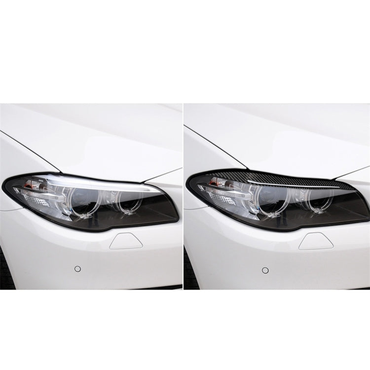 Carbon Fiber Car Lamp Eyebrow Decorative Sticker for BMW 5 Series F10 2014-2016 - Lamp Decoration by PMC TechLife | Online Shopping South Africa | PMC TechLife | Buy Now Pay Later Mobicred