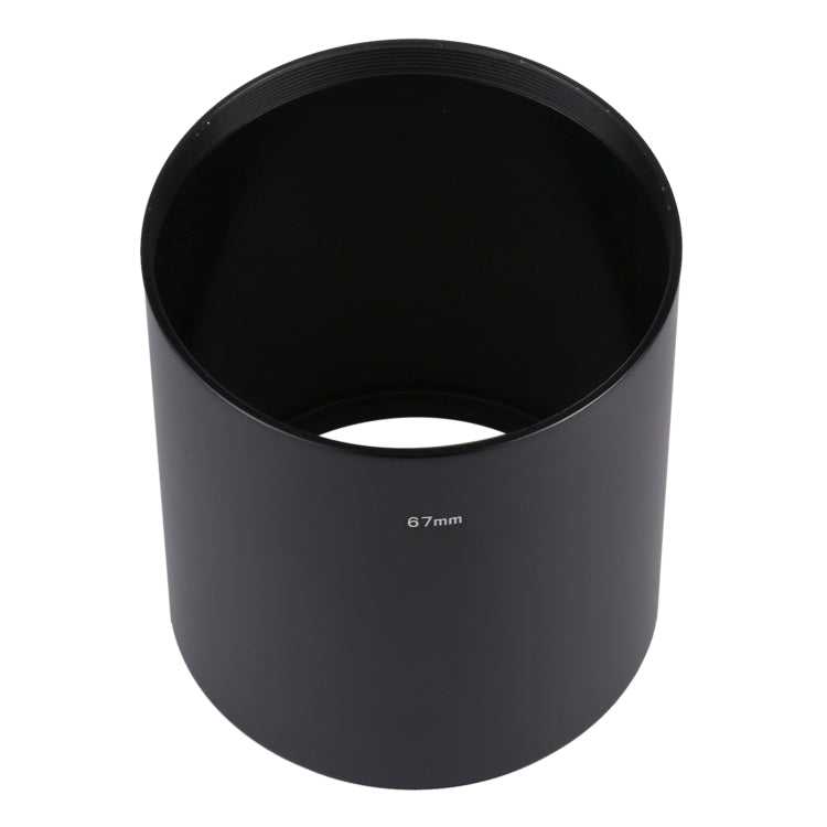 67mm Thread Type Straight Tube Full Metal Lens Hood Shade for Medium Telephoto Lens - free shipping - PMC TechLife - Order now!