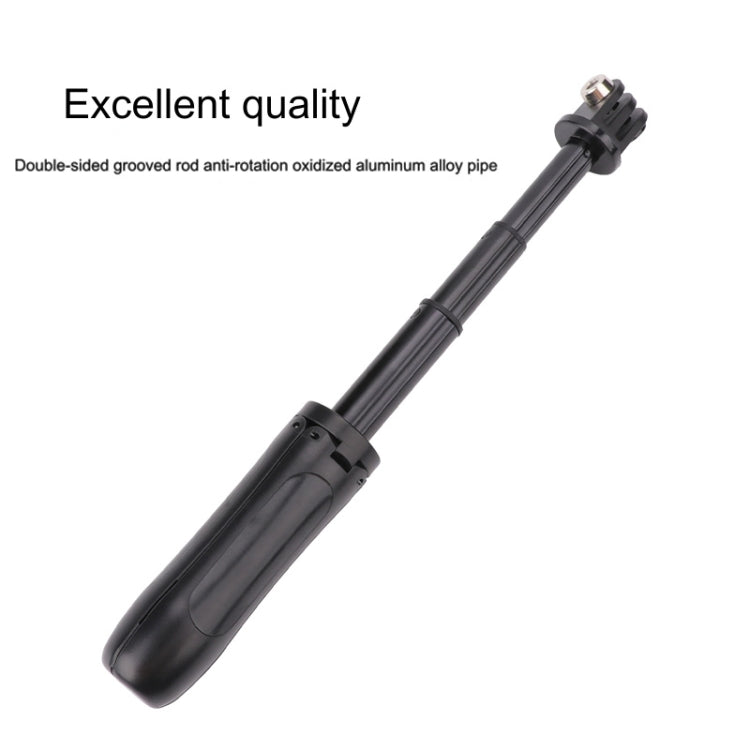 Multi-functional Foldable Tripod Holder Selfie Monopod Stick for GoPro, Insta360, DJI and Other Action Cameras, Length: 12-23cm (Black) - free shipping - PMC TechLife - Order now!