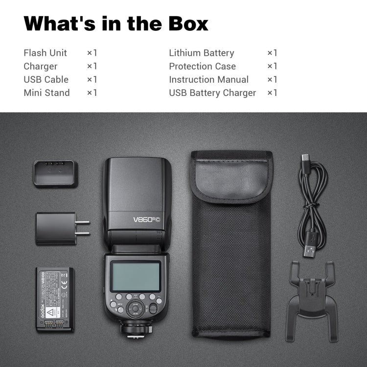 Godox V860 III-S 2.4GHz Wireless TTL II HSS Flash Speedlite for Sony(Black) - free shipping - PMC TechLife - Order now!