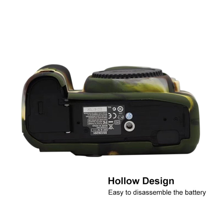 For Canon EOS 5D Mark II Soft Silicone Protective Case(Camouflage) - Protective Case by PMC TechLife | Online Shopping South Africa | PMC TechLife | Buy Now Pay Later Mobicred