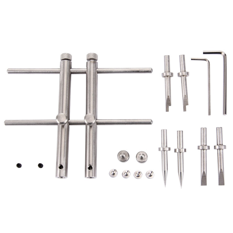 LRT-03 Professional DSLR Camera Lens Stainless Steel Spanner Wrench Open Repair Tool Kit with 3 Pairs of Spare Head - free shipping - PMC TechLife - Order now!