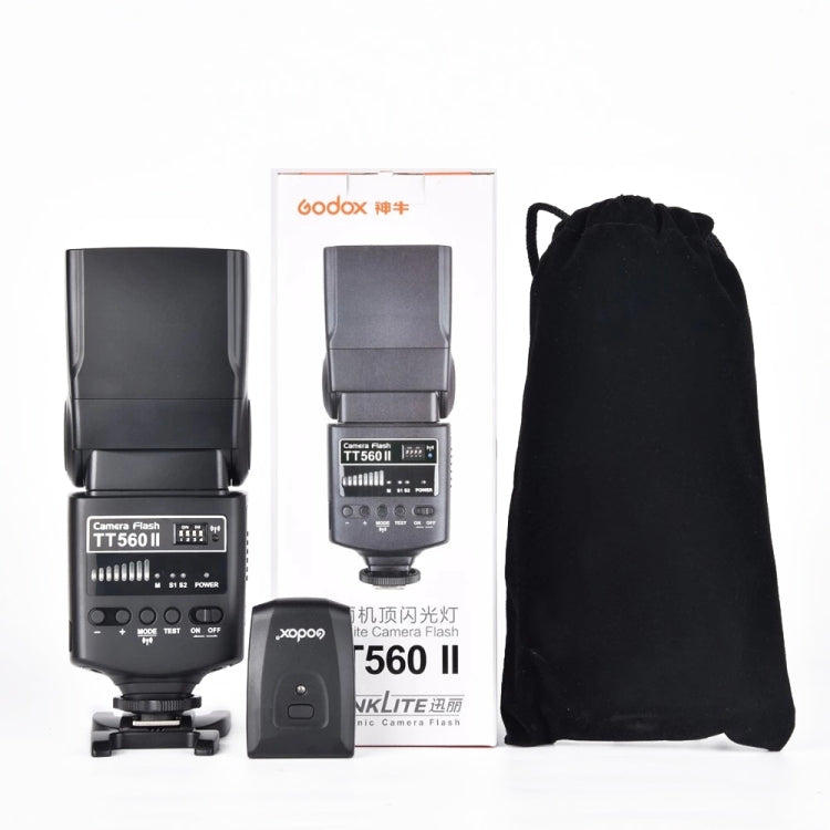 Godox TT560II Wireless 433MHz GN38 Camera Flash Speedlite Light (Black) - free shipping - PMC TechLife - Order now!