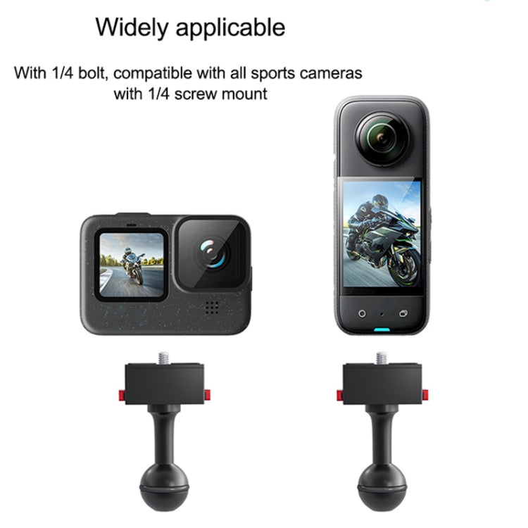 25mm Headball Metal Quick Release Base Adapter for GoPro, Insta360, DJI and Other Action Cameras (Black) - free shipping - PMC TechLife - Order now!