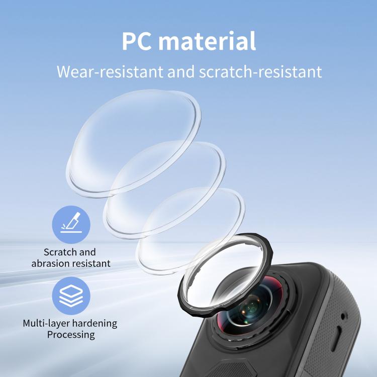 For Insta360 X5 STARTRC Slim Protective Lens Guad PC Lens Cover (Transparent) - free shipping - PMC TechLife - Order now!