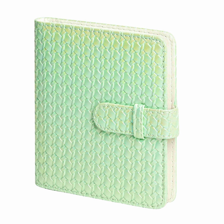 For FUJIFILM instax mini 12 Colorful Woven Leather Case Full Body Camera Bag + Photo Album with Strap (Green) - Leather Bag by PMC TechLife | Online Shopping South Africa | PMC TechLife | Buy Now Pay Later Mobicred