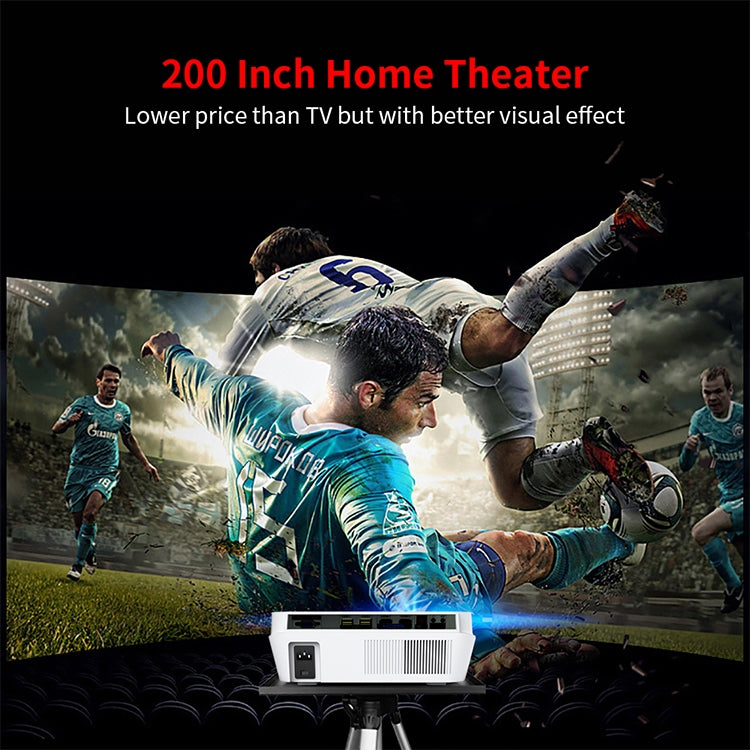 VS626 Android 3500ANSI Lumens 1080*720 Resolution LED+LCD Technology Smart Projector, Support AV / HDMI / SD Card / USB / VGA (Black) - free shipping - PMC TechLife - Order now!