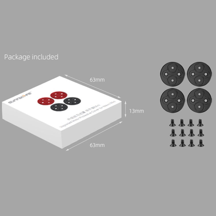 4 PCS Sunnylife Motor Metal Protection Cover for DJI Mavic Mini 1 / Mini 4K / DJI Mini 2 SE(Red) - Other by Sunnylife | Online Shopping South Africa | PMC TechLife | Buy Now Pay Later Mobicred