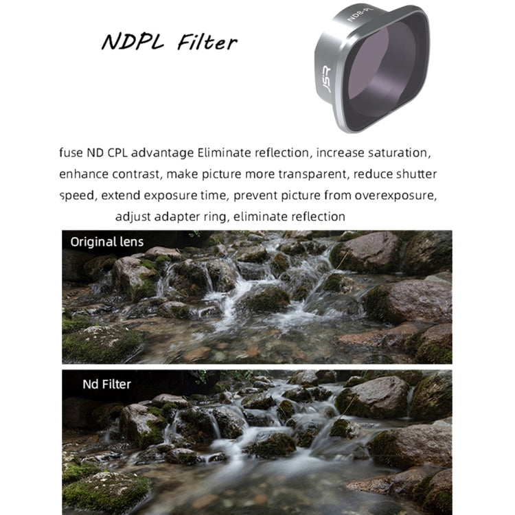 JSR KS ND16PL Lens Filter for DJI FPV, Aluminum Alloy Frame - free shipping - PMC TechLife - Order now!