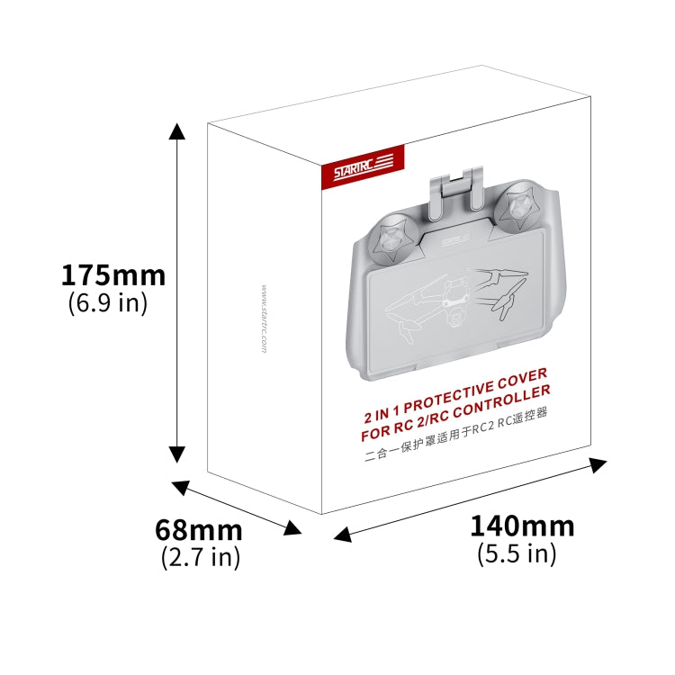 For DJI RC / RC 2 STARTRC Remote Control Sunshade Protection Cover (Grey) - free shipping - PMC TechLife - Order now!